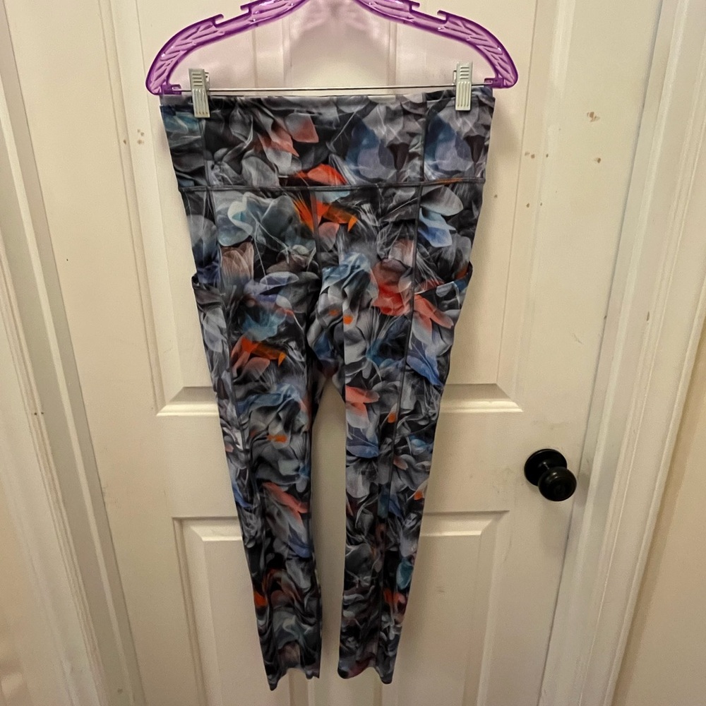 🍋LIKE NEW Lululemon Fast and Free HR Tight 25" - Luminescent Floral Multi - Sz 8